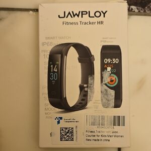 JAWPLOY Black Fitness Tracker HR, Model S5